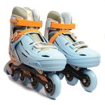 NODENS Unisex_Adult Adjustable Inline Roller Skates-Pack Of 1 Pair (Small (30-33), Classic Sky)