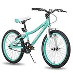 Hiland 20 inch Kids Mountain Bike for Boys, Girls with Dual Handbrakes, Kick Stand Mint Green