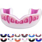 Oral Mart White/Pink Youth Vampire Fangs Mouth Guard for Kids