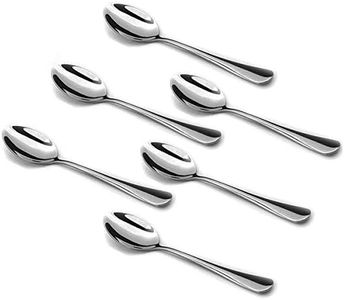 Demitasse Espresso Spoons Set of 6, Mini Coffee Spoon, 18/10 Stainless Steel Small Spoons for Dessert, Tea, Appetizer, 4.7