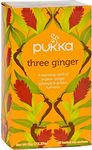 Pukka Herbal Teas Tea - Organic - Three Ginger - 20 Bags - Case of 6