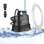 Aoumcom 200GPH Submersible Water Pump, 10W Water Fountain Pump, Aquarium Pump, 750L/H Water Pump with 7ft Power Cord for Garden Fountain, Water Table, Waterfall, Fish Tank, Pond, Hydroponics