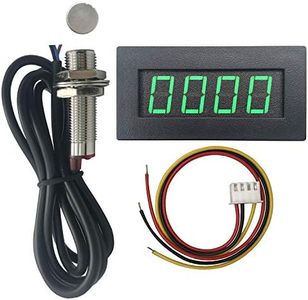 DIGITEN 4 Digital Green LED Tachometer RPM Speed Meter+Hall Proximity Switch Sensor NPN