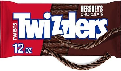 TWIZZLERS Licorice Candy, Hershey Chocolate, 12 Ounce (Pack of 6)