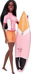 ​Barbie Olympic Games Tokyo 2020 Surfer Doll with Surf Uniform, Tokyo 2020 Jacket, Medal, Tokyo 2020 Surfboard with Fins for Ages 3 and Up