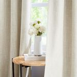 WEST LAKE Full Blackout Curtains Pencil Pleat Thermal Curtains with Solid Colour Energy Saving Drape for Bedroom, Dark Linen, 56 x 72 Inch, 2 Panels