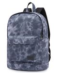 HotStyle 936Plus Aesthetic Casual Daypack Multipurpose Backpack, Medium Size, 16 Litres, D290e, Tie Dye, Gray, One Size, Dome Top