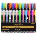 Grandink Neon Gel Pens Set of 48, consisting Fluorescent, Metallic, Glitter, and Pastel colour pens For DIY Art & Crafts (Sketching, Drawing & Painting Purpose)