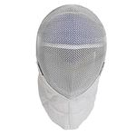 Fencing Mask,Steel Mesh Fencing Helmet Detachable Lining Sword Face Guard Protection Fencing Protective Gear for Competitions Sports Activities (XL)