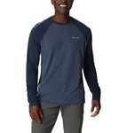 Columbia Men's Thistletown Hills Raglan Tee, Dark Mountain/Collegiate Navy Heather, Medium