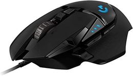 Logitech G502 HERO High Performance Wired Gaming Mouse, 25K Sensor, 25,600 DPI, RGB, Adjustable Weights, 11 Programmable Buttons, On-Board Memory, PC/Mac - Black