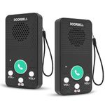 2 Pack Intercoms Wireless System for Home, Full Duplex Room to Room Communication Wireless Intercom for House, Garden, Garage, Upstairs, Business, Offices, 8 Volume Levels 4 Ringtones 1000 Feet Range