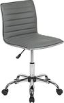 Flash Furniture DS-512B-LTGY-GG Vinyl Task Office Chairs, Light Gray