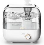 Bear 5L Top Fill Humidifier for Bedroom, 35-Hour Run Time, with Aromatherapy Tray, Ultra Quiet, 360° Expandable Steam Nozzle,Automatic Shut Off, White