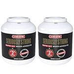 2 x Evo Stik/Bostik Seriously Super Strong Heavy Duty Multi Purpose High Strength Fast Rapid Set Wood Glue/Resin Adhesive - Dries Clear in Just 2 Minutes