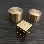 Super Mental Die (Brass) Magic Tricks Magician Close Up Illusions Gimmick Prop Metalism Classic Toys Dice Number Prediction