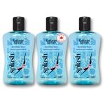 Splash Natural Laundry Detergent Made in Canada, Gentle for Sensitive Skin Laundry Detergent Liquid, Chlorine Neutralizer for Swimwear, Delicate and Color Safe Formula, 280ml, Pack of 3