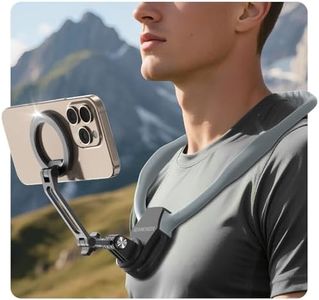 【2026 Extended Long】 Magnetic Neck Mount for Phones, 27.6" Hands-Free POV/Vlog Phone Holder for iPhone 17–12 & Android, Compatible with Go Pro DJI in sta360, Comfortable Natural Shooting Angle