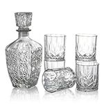Barvivo Glass Whiskey Decanter Set 