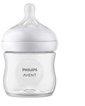 Philips Avent Natural Baby Bottle with Natural Response Nipple, Clear, 4oz, 1 pack, SCY900/01