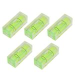 Square Spirit Level - 5Pcs 15 * 15 * 40MM Mini Bubble Levels Stick on Spirit Level Round Spirit Level Bubbles Measuring Instruments Layout Tools