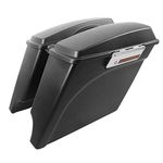 TCMT 5" Stretched Extended Saddlebags Fit For Harley Touring Models CVO Road Glide Road King Street Glide Electra Glide Ultra Classic 1994-2013