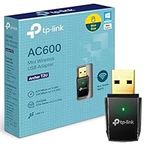 TP-Link AC600 Wireless Dual Band USB Adapter for PC, Desktop, Laptop and Tablet (Supports Windows XP/7/8/8.1/10/11, OS X (10.7–10.13), USB 2.0 (Archer T2U)