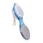 VEGA 4 In 1 Foot Pedicure Brush, Pumice Stone, Scrubber & File For Soft Care