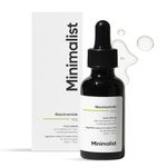 Minimalist 10% Niacinamide Face Serum for Acne Marks, Blemishes & Oil Balancing with Zinc | Skin Clarifying Anti Acne Serum for Oily & Acne Prone Skin, Transparent, 30 ml (Pack of 1)