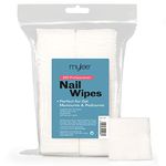 Mylee Lint-Free Nail Wipes Professional Use Gel Removal Soft Pads for Manicure and Pedicure (Pack of 200), Packaging may vary