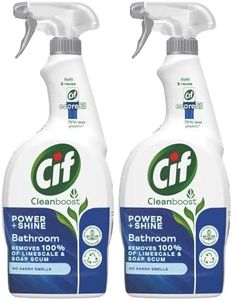 Cif Cleanboost Power & Shine Bathroom Spray 100% soap scum & limescale removal for cleaning ceramic, chrome, enamel, plastic, and stainless-steel surfaces 700 ml Bulk Buy (2)