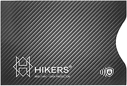 Tarjeta Anti RFID/NFC protección Tarjeta de Crédito sin Contacto, Finito los Carcasas y Fundas, el Billetera EST Totalmente Protegido, Pasaporte, Proteccion RFID Bloqueo
