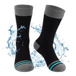 BBXWANG Unisex Waterproof Socks (UK, Alpha, S, Regular, Regular, Gray Black)