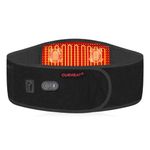 CUEHEAT Heated Waist Belt, Cordless Heating Pad for Low Back, Electrical Heating and Massage, Rechargeable Battery Powered