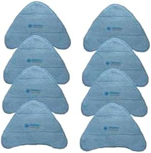 Crucial Vacuum Mop Pads Part # WH01000 - Compatible with Hoover - Fits Hoover Steam Pads Fit WH20200, WH20300 Steam Mops - Washable, Reusable Part, Models for Home, Office Use (8 Pack)