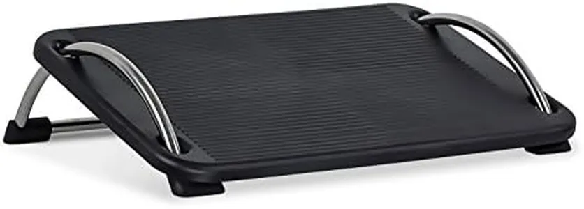 Mount-It! Tilting Footrest Under Desk | Ergonomic Office Foot Rest Adjustable | Computer Desk Foot Support | Large Platform Elevated Office Footrest