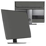 kwmobile Cover Compatible with 27-28" monitor - 3-IN-1 Case with Storage for Mouse, Keyboard - Dark Grey