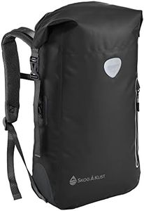 BackSåk Waterproof Dry Backpacks 25 & 35 Liter Sizes, Black, 25 Liter