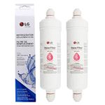 LG ADQ73693901 Replacement Refrigerator 'Push Fit Fitting' Fridge Water Filter Cartridge (2 Pack)