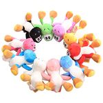 uiuoutoy Dragon Plush 4.7'' Keychain Doll Toy 10 Pieces Set