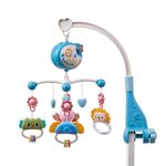 Warmiehomy Cot Mobiles for Babies Crib Musical Mobile Bed Bell Pendant for Boys Girls Baby Cot Hanging Rotating Rattle Toys for Babies 0-6 Months with Star Projection and Timing Function