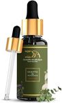 Dharti Ayurveda Eucalyptus Essential Oil With Dropper - 100% Pure Natural Undiluted And Plant Based - Premium Grade Aromatherapy For Skin & Hair Care, and Massage - 30ml