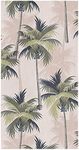 Rocking Giraffee 4Pack Microfiber Kitchen Towels, Tropical Plant Palm Tree Summer Beach Absorbent Soft Dish Towel Quick Drying Hand Cloth Set for Kitchen, Bathroom, Hotel, Gym and Spa, 18 x 28 inch