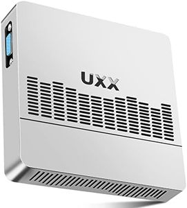 UXX Mini PC Supporto 512GB SSD Expansion, N3350 Business Desktop Computer 64GB eMMC, Small PC Gaming 4K IPS HDMI UHD Dual Display, BT, 2.4/5G WiFi, USB 3.0, per Ufficio/Casa