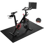 Peloton Bike Mat | 6mm Thickness, Exercise Bike Mat/Treadmill Mat for Hardwood Floors or Carpet, Non-Slip Sweat-Proof Exercise Equipment Mat for Bike Trainer/Stationary Spin Bike/Indoor Cycling