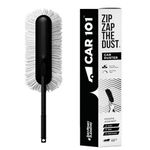 CAR101 Zip Zap Car Duster | Ceramic Wax Infused | Scratch-Free Cleaning | Easy Grip Handle | Premium Car Cleaning Tool | Effortless Dust Removal for Car & Bike