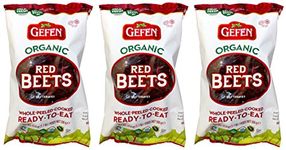 Gefen Organic Beets Whole,Peel,Cooked Kosher Red Beets: 3 Pack - 3.3 lbs