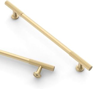 Asidrama 10 Pack 7.5 Inch(192mm) Brushed Gold Cabinet pulls Kitchen Cabinet Handles, Cabinet Pulls Kitchen Cabinet Hardware for Cupboard Drawer Pulls