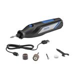 Dremel 7350-5-Cordless Rotary Tool Kit, Includes 4V Li-ion Battery and 7 Rotary Tool Accessories - Ideal for Light DIY Projects and Precision Work