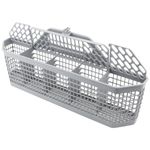 Universal Dishwasher Cutlery Silverware Basket,19.7"x3.8"x8.4" Silverware Basket,WD28X10128 Replace WD28X10127 WD28X10131 WD28X10132 1088673 AP3772889 PS959351 AH959351,Grey,Food Grade prime&swift